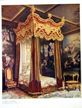 Antique Old Print A Royal Bedstead In The Possession Messrs Lengyon & Co 1910