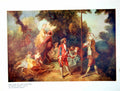 Old Antique Print The Ages Man ? Manhood Nicolas Lancret Bows Arrows 1910 20th
