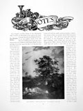 Antique Old Print Notes Crome'S Poringland Oak Sheffield PlatePages 1910