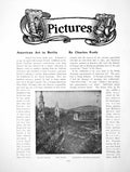 Antique Old Print American Art In Berlin Childe Hassam New HavenPages 1910