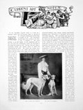 Antique Old Print Current Art Notes Mrs Blair Borzois SerpentinePages 1910