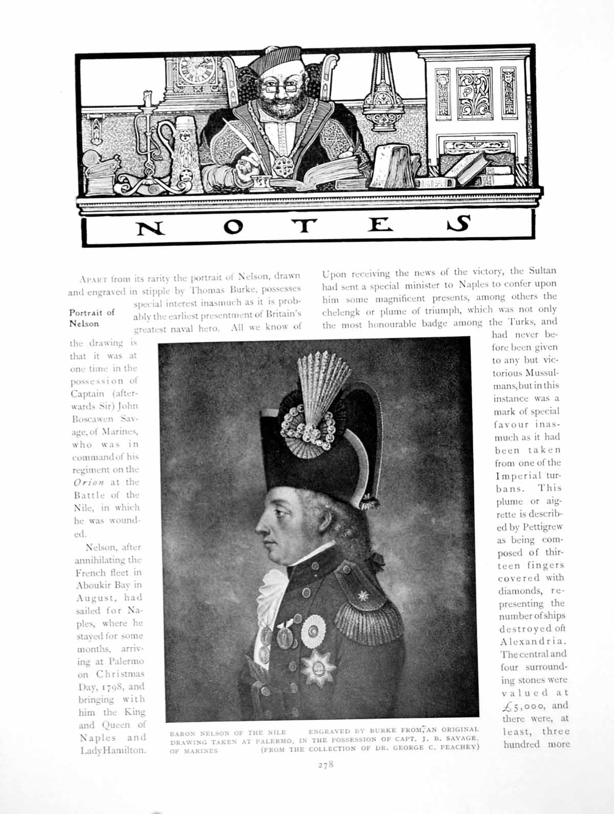 Antique Print Baron Nelson The Nile Collection George C PeacheyPage 1910