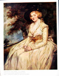 Original Old Antique Print Portrait Lady Milnes G Romney From Watercolour 1910