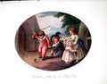 Antique Old Print Children Playing At Whip Top J Barney After W Hamilton 1910