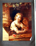 Antique Print Two Children With Jay Cage Rev Wm Peters Belvoir Castle 1910 20th