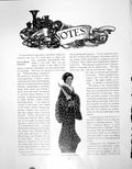 Antique Old Print Picture-Board Dummies Bust Urn French PewterPages 1911