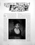 Antique Old Print Current Art Notes Miss Bingham Railway StationPages 1911