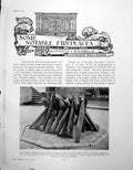 Old Antique Print Some Notable Fireplaces est Kind EnglandPages 1911