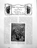 Antique Old Print Laquer Japanese Examples No Iii Writing BoxPages 1911
