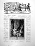 Antique Old Print Bookshelf French Line Engravings Le Petit JourPages 1911