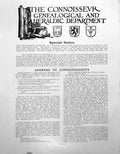 Antique Print Genealogical Heraldic Dept. Correspondence ScribePage 1911
