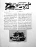 Antique Old Print Landscape Bookplates By Bewick Buddle AtkinsonPages 1911