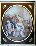Old Antique Print Lady Trying On Different Shoes Gentlemen Chatting 1911 20th