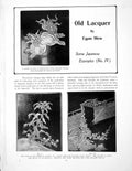Original Old Antique Print Lacquer Some Japanese Examples No IvPaes 1911