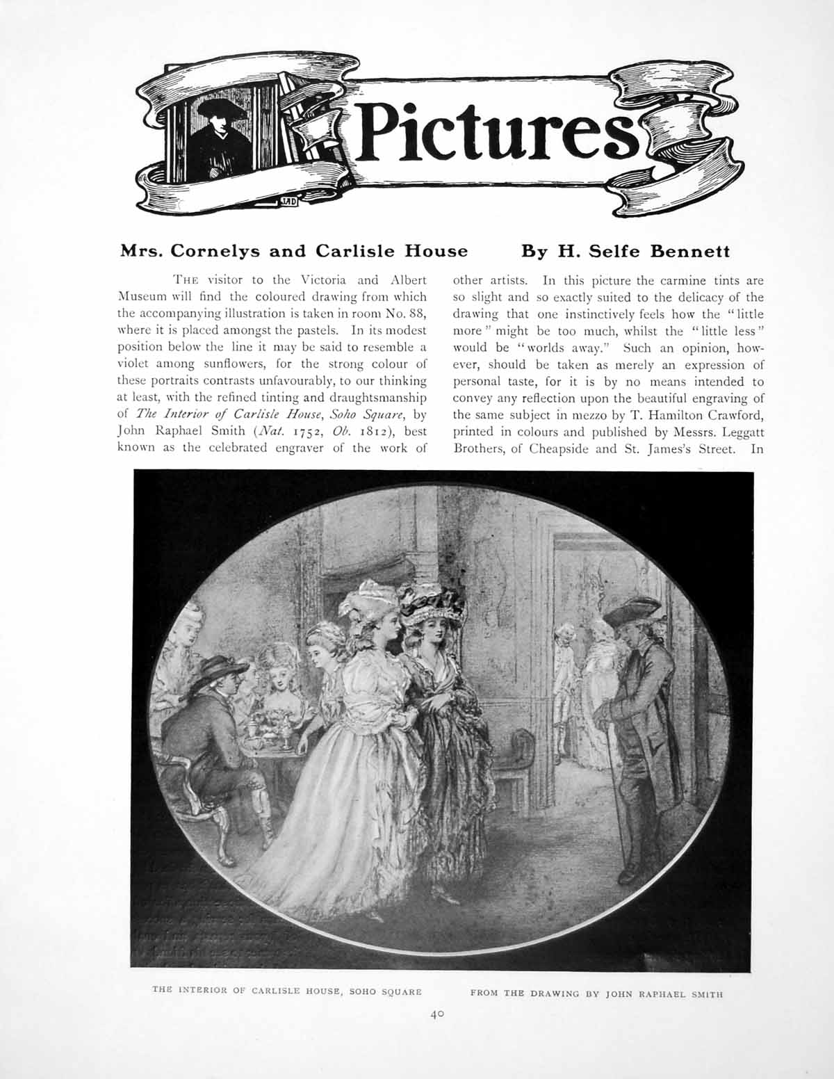 Old Antique Print Pictures Mrs Cornelys And Carlisle HousePages 1911