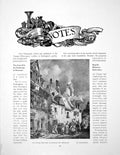 Antique Old Print Notes Vue D'Une Rue Des Faubourgs De BesanconPages 1911