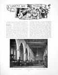 Antique Old Print Current Art Notes Church Haarlem Edge WaterPages 1911
