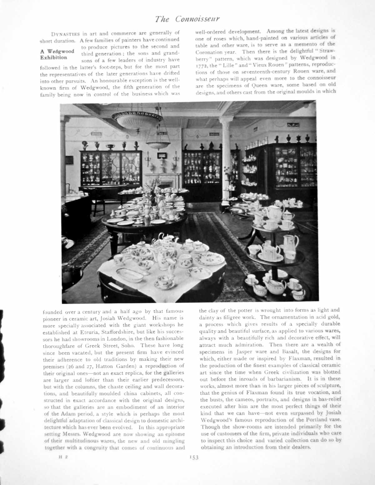 Old Print A Wedgewood Exhibition Information Painting Ae RicePage 1911