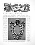 Original Old Antique Print Furniture Some Mirrors Burnished MetalPages 1911