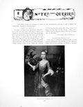 Antique Old Print Notes Queries Unidentified Portrait Ewer VasePages 1911