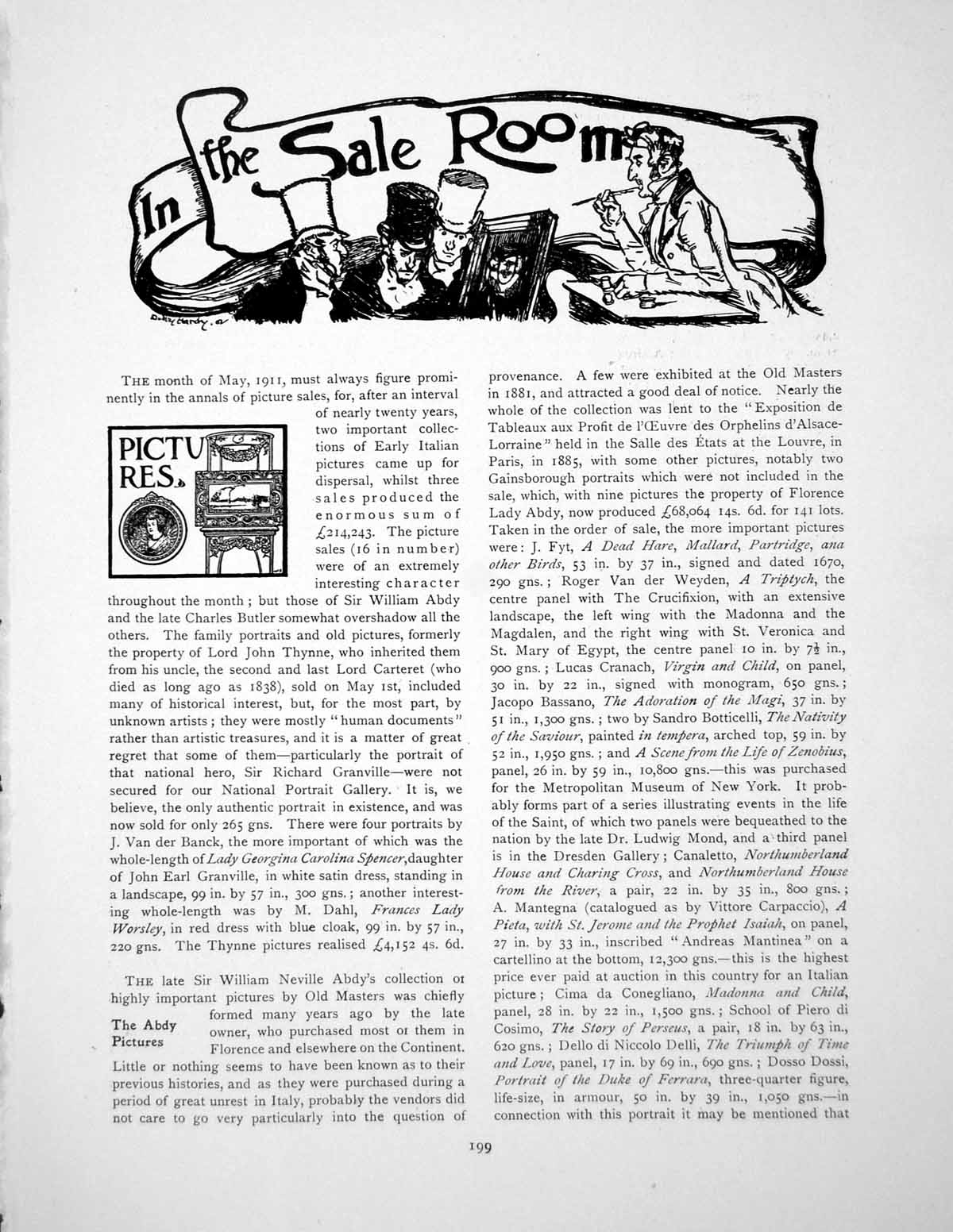 Antique Old Print Sale Room Pictures Prices Charles Butler BooksPages 1911