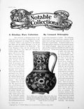 Antique Old Print Rhodian Ware Collection Small Jug Large PlatePages 1911