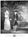 Original Old Antique Print Duke And Duchess Marlborough Tree Flowers Urn 1911