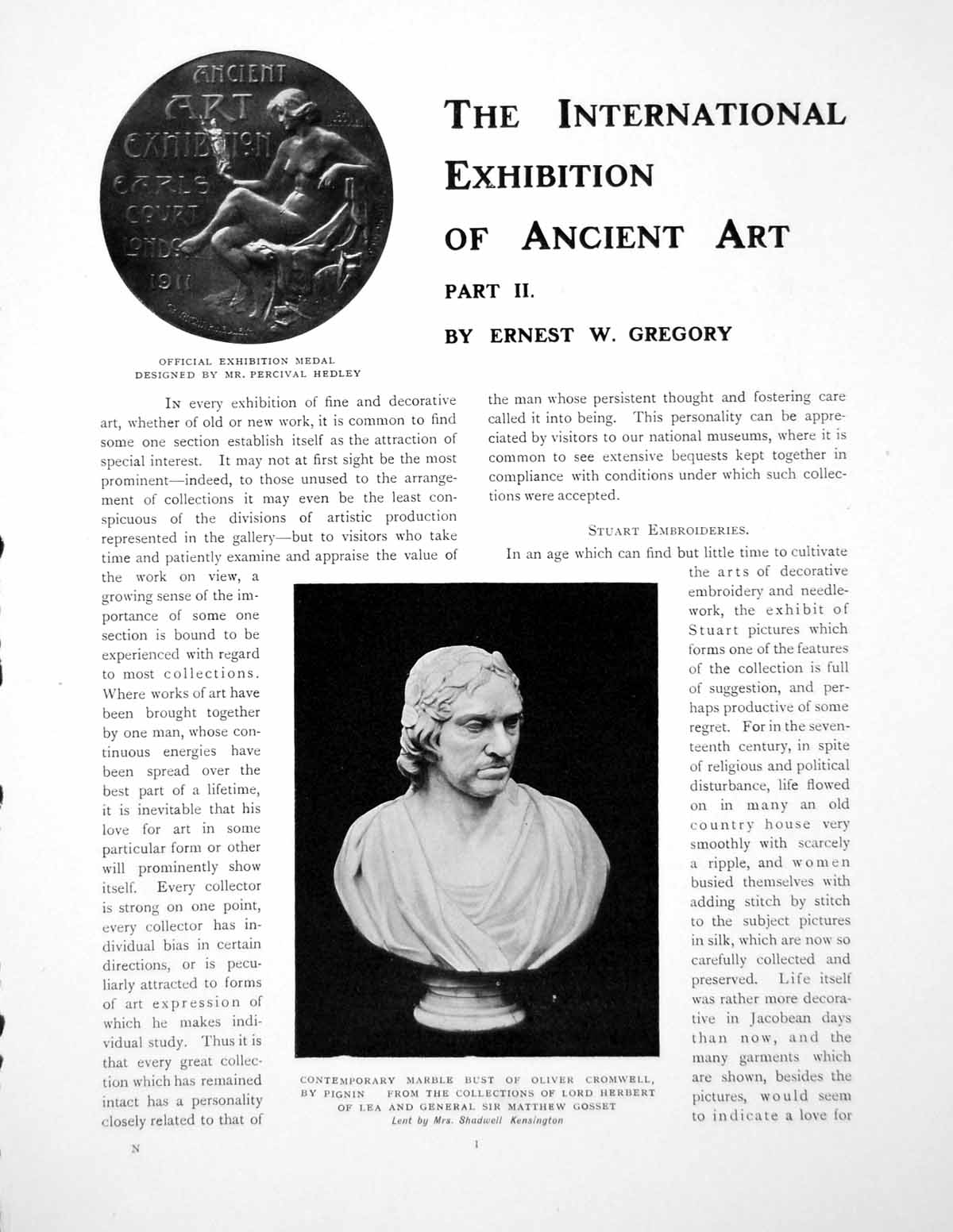Antique Old Print International Exhibition Ancient Art Part IiPages 1911