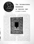 Antique Old Print International Exhibition Ancient Art Part IPages 1911