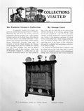 Antique Old Print Sir Frederic Cowen'S Collection Oak CabinetPages 1911
