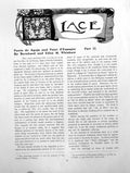 Original Old Antique Print Lace Punto De Aguja And Point D'EspagnePages 1911