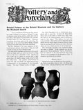 Antique Old Print Bristol Pottery In The Museum And Art GalleryPages 1911