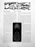 Antique Print Brass Amulets Two Fine Brasses Enclosing DevicesPages 1911