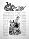 Antique Old Print Notes Dresden Groups Portraits Hornby ChalicePages 1911