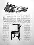 Old Antique Print Pope'S Reading Chair Dutch Cradle SporranPages 1911