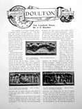 Old Antique Print Lambeth Doulton Burslem The Lambeth WaresPages 1911