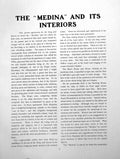 Antique Old Print The Medina And Its Interiors State Dining RoomPages 1911