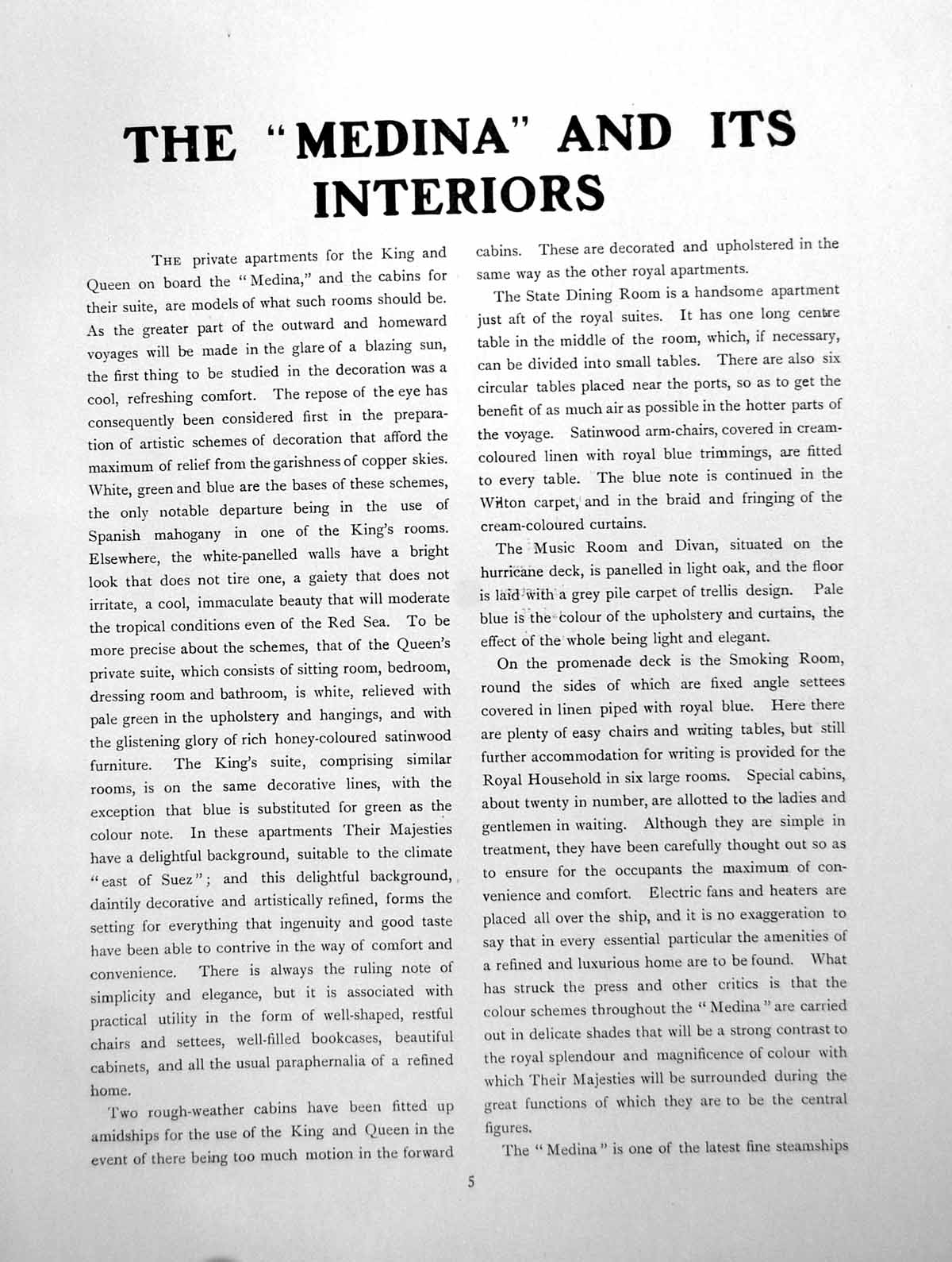 Antique Old Print The Medina And Its Interiors State Dining RoomPages 1911