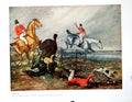 Old Antique Print Aground Man Tumbled Off Horse After Fence Fox Hunt 1911 20th
