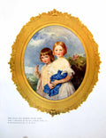 Old Antique Print Miss Alice And Master Leslie Ward From Miniature 1911 20th