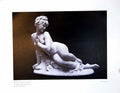 Old Antique Print Jeune Fille Au Bain Sculpture Young Girl Bathing 1911 20th