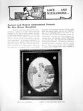 Original Old Antique Print Ancient And Modern Embroidered PicturesPages 1912