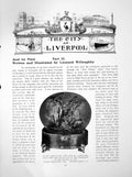 Antique Print City Liverpool And Its Plate Leonard WilloughbyPages 1912