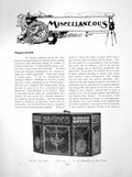 Antique Old Print Tea-Caddy In Paper-Work Miss Vicars Rev. PurdonPage 1912