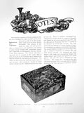 Antique Print Bonbonnieres Snuff-Boxes Snuffer Bone Stay-BuskPages 1912