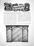 Old Antique Print Furniture Robert Adam Hepplewhite SheratonPages 1912