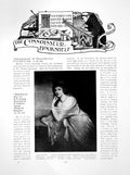 Old Antique Print Bookshelf Lady Milnes Mrs Aubrey Le BlondPages 1912