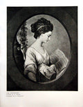 Antique Old Print Miss Stephenson Painted W Peters Engraved W Dickinson 1912