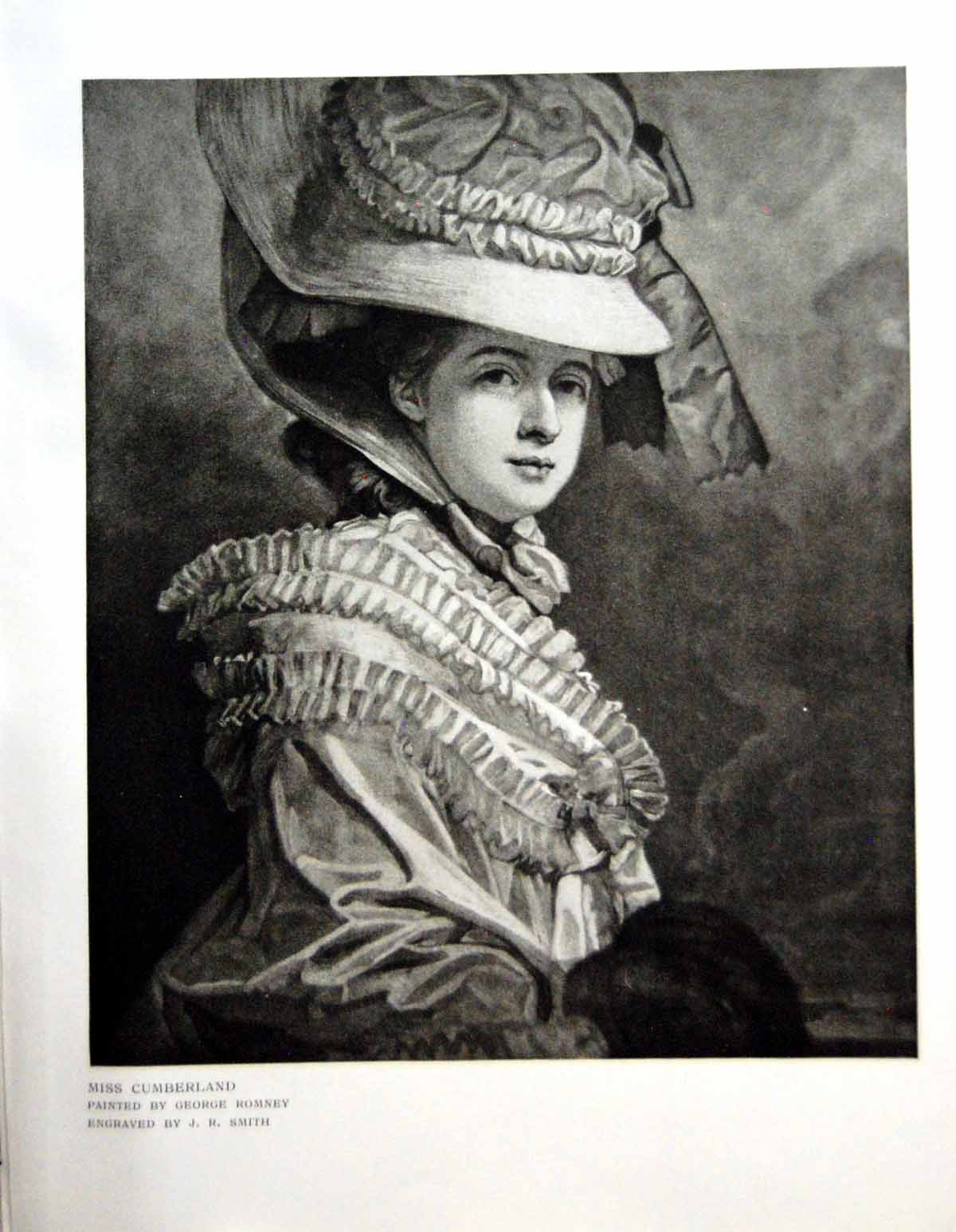 Antique Print Miss Cumberland Painted George Romney Engraved Jr Smith 1912 20th