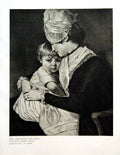 Antique Print Mrs Carwardine And Child Painted George Romney Engraved 1912 20th